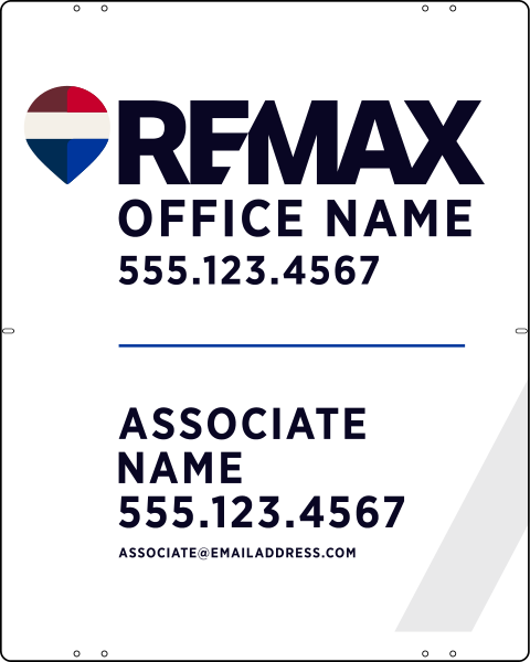 Associate Name Sign Panel, 30h x 24w, Steel